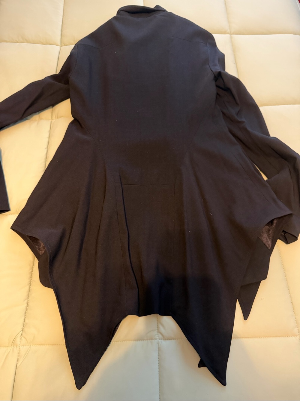 Black Ruffle-Front Blazer Jacket - Picture 5 of 5